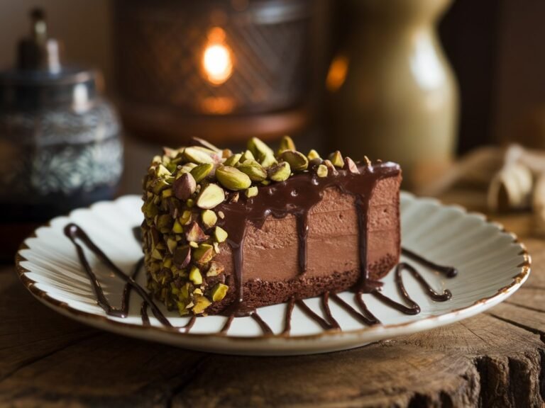 Chocolate Pistachio Cake Recipe | A Rich, Nutty, and Decadent Dessert