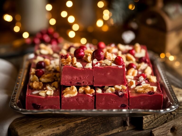 Cranberry Fudge Recipe | Sweet and Tart Delight for the Holidays