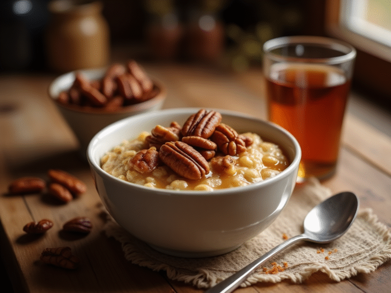 Maple Pecan Oatmeal Recipe | Cozy & Nutritious Breakfast